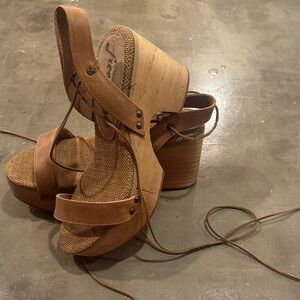 Wooden Free People Wedges